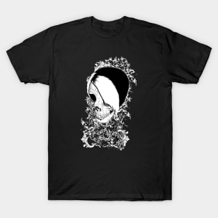 Emo Punk vintage Skull with Ornaments T-Shirt